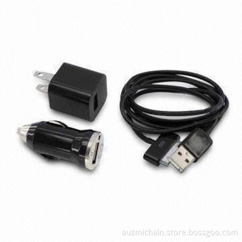 Power Wall Charger for iPhone with USB Cable and 100 to 240V Input